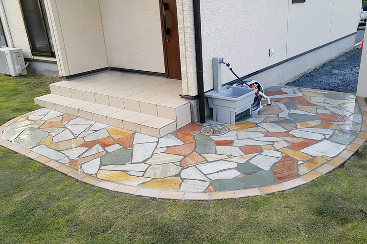 自然石乱張り(下地別)